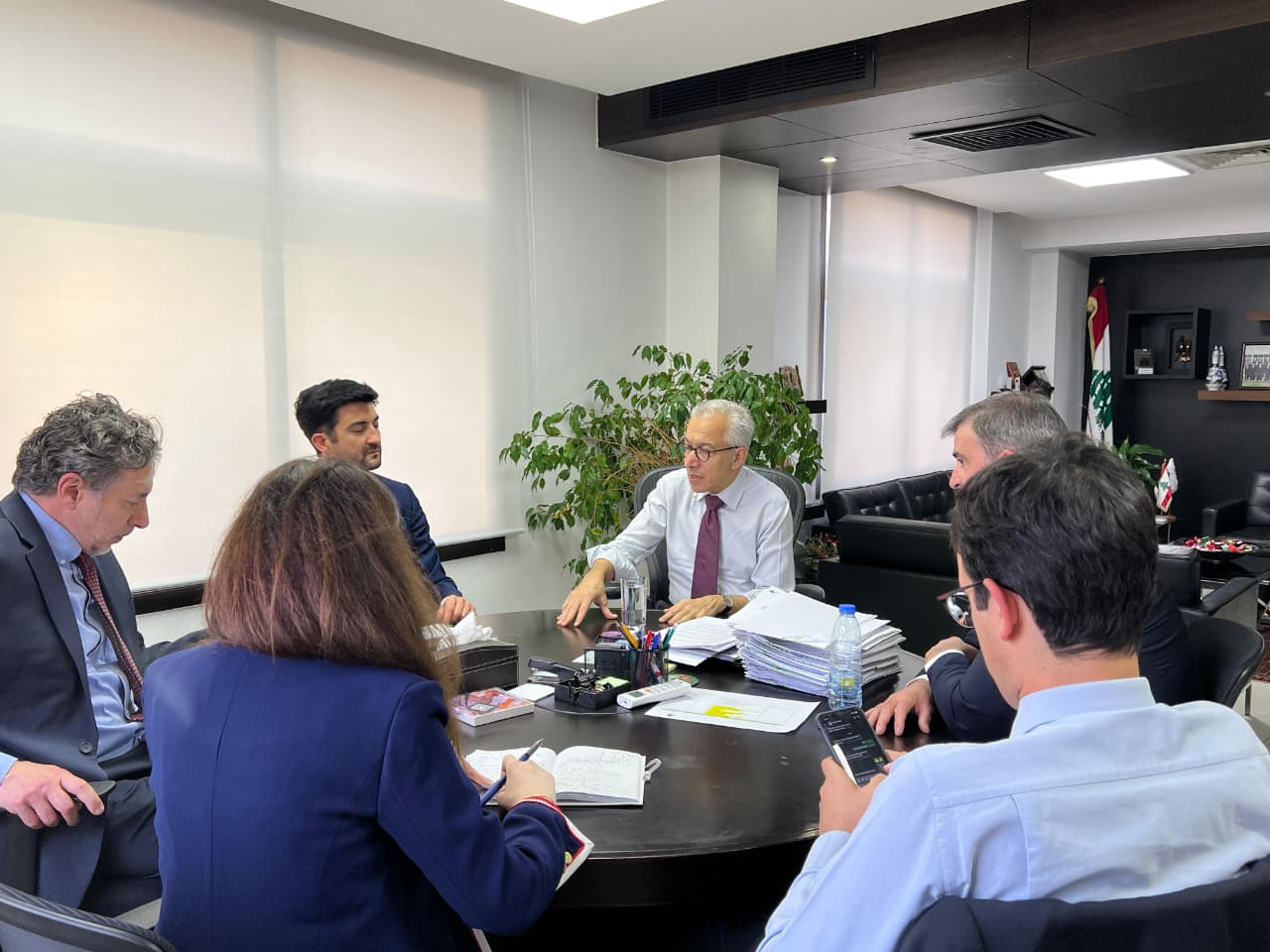الوزير البساط يجتمع بوفد من صندوق النقد الدولي